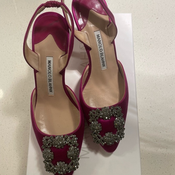 Manolo Blahnik Pink Heels - Picture 1 of 6